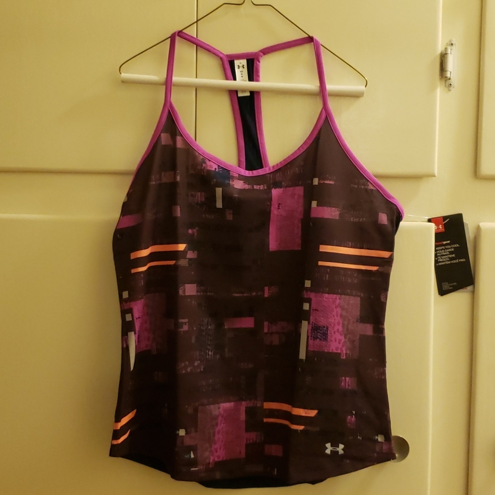 NWT Under Armour tank purple + blue